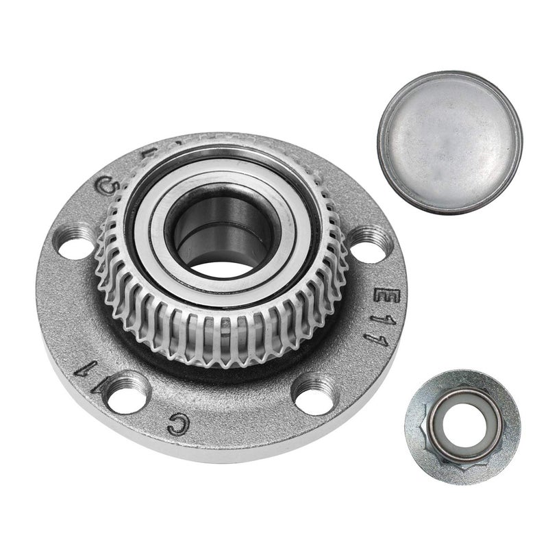 TUCAREST 512012 x2 (for FWD) Rear Wheel Bearing and Hub Assembly Compatible with 2000-2006 Au-di TT / 1998-2010 V-W Beetle, 99-05 Golf, 99-09 Je-TTA [5 Lug w/ABS] - Image 2